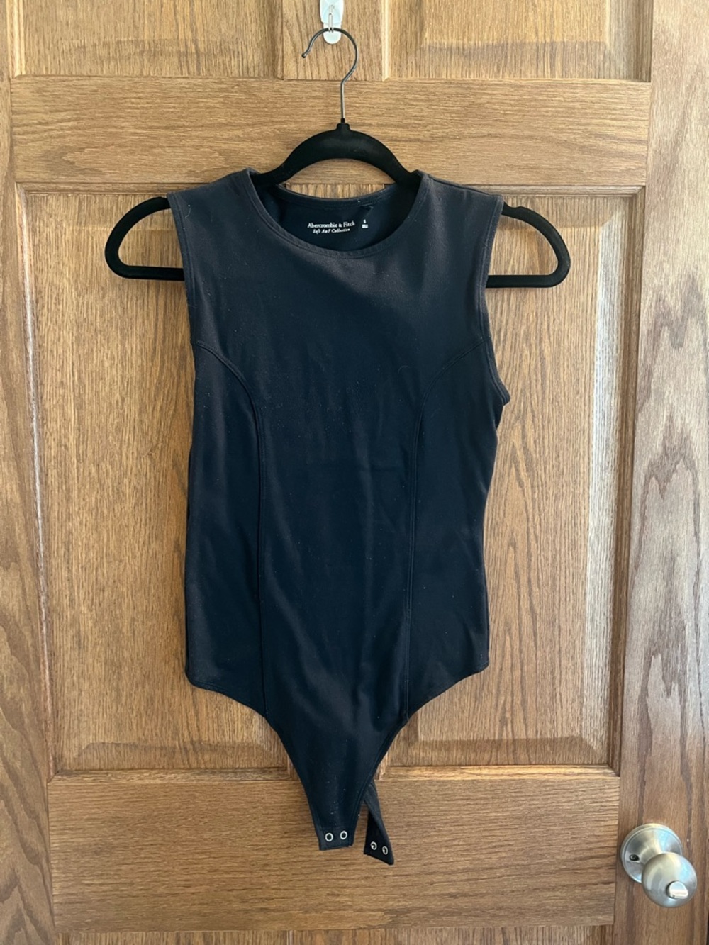 Abercrombie & Fitch Black Sleeveless Bodysuit